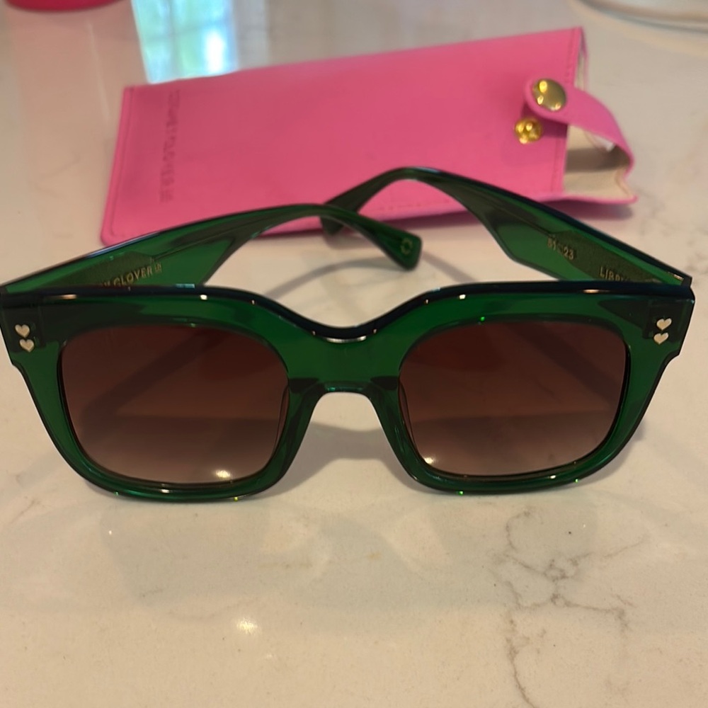 Stoney Clover Lane Green Sunglasses